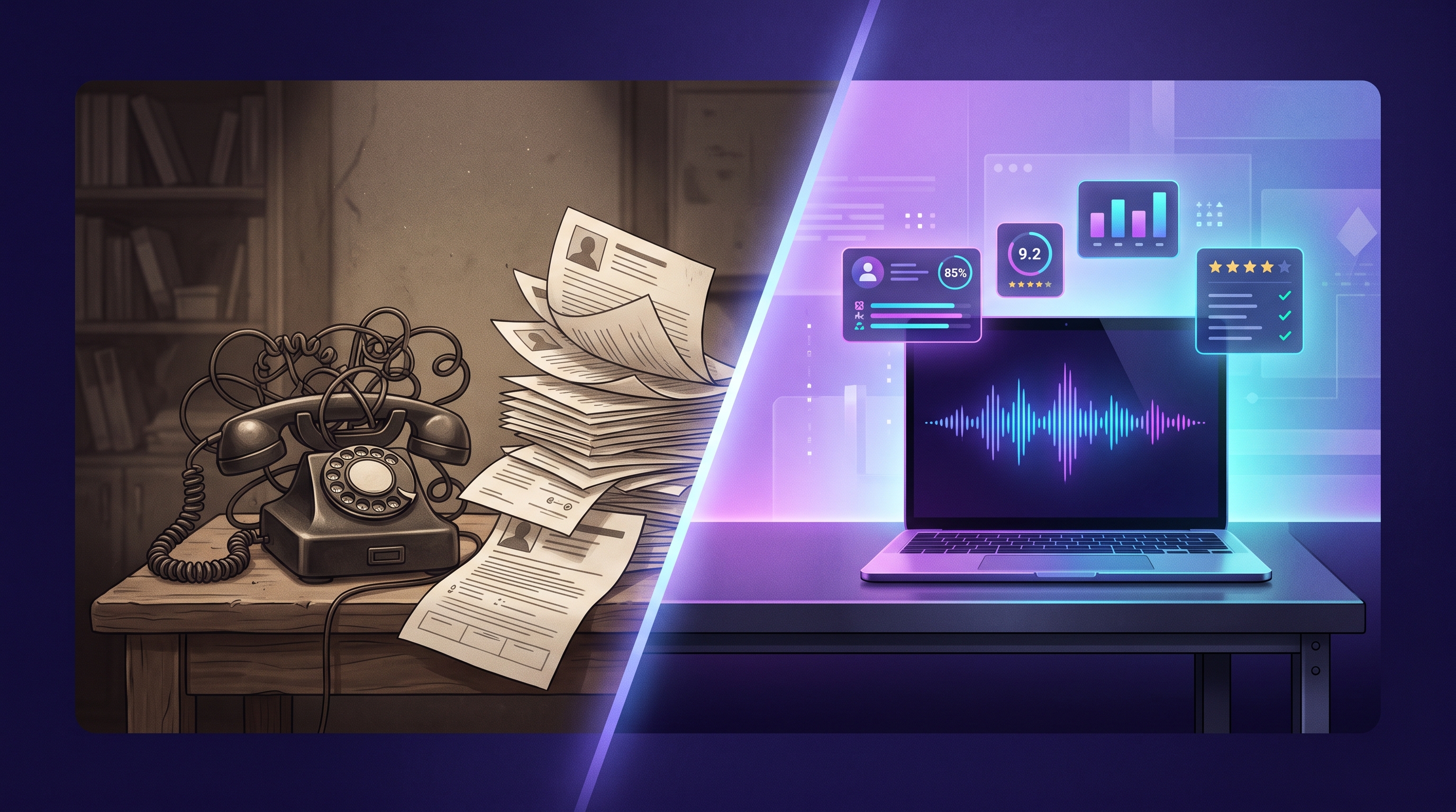 AI Interviews vs. Traditional Phone Screens: A Side-by-Side Comparison